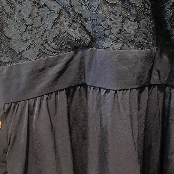 Chic Navy Lace Midi Dress Size 20 - Picture 4 of 9